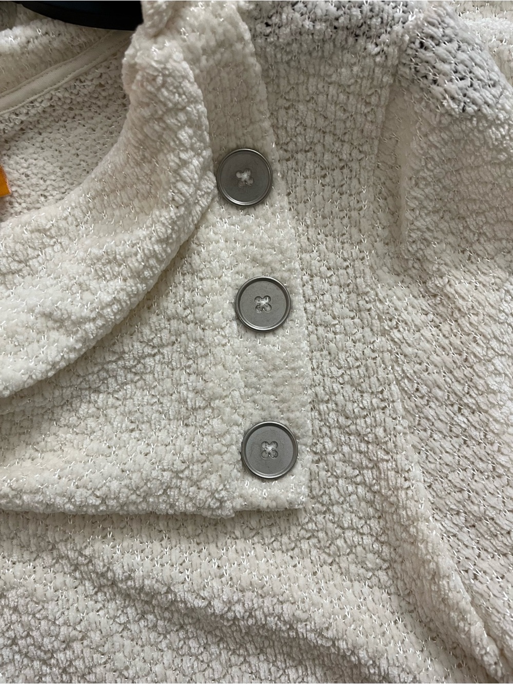 Ruby Rd. Cream Button-Neck Turtleneck Sweater - Picture 4 of 7